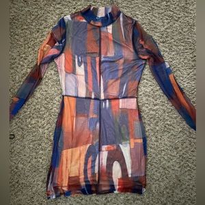 Fashion Nova Geometric Mini Dress